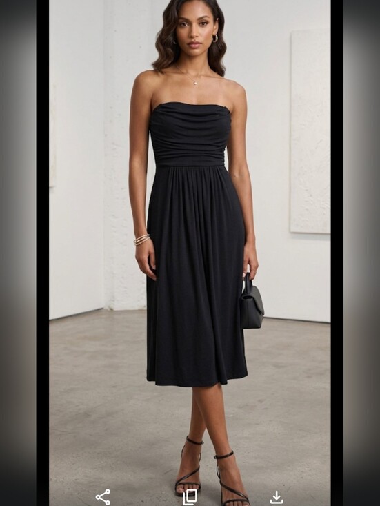 James Perse Dresses & Skirts - James Perse Tube Top Sleeveless Black Dress Size 3 USA Large